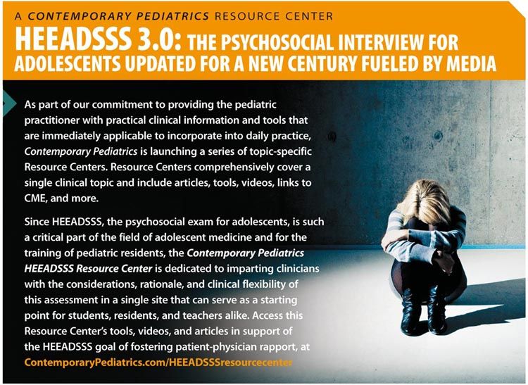 HEEADSSS 3.0: The Psychosocial Interview For Adolescents Updated For A ...