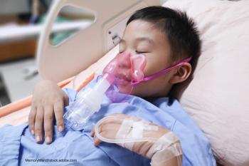 ill child in hospital