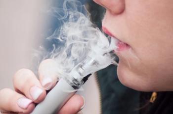 Closeup of mouth of woman with e-cigarette in outdoor | Image Credit: © pixarno - stock.adobe.com