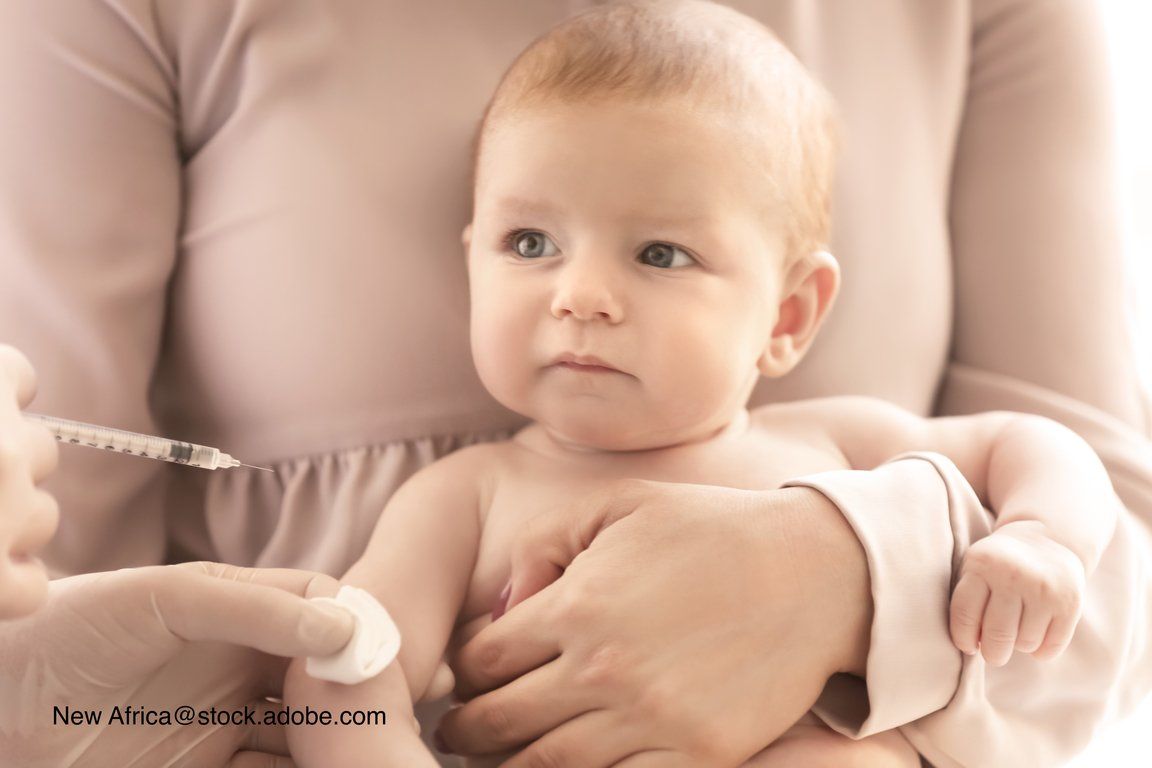 Baby on mother's lap