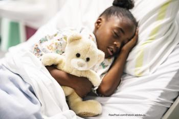 Black child in hospital