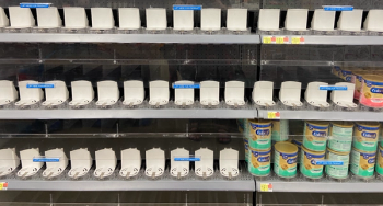 empty formula shelves