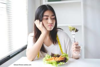 teen who is dieting and paying too much attention to weight while being unhappy