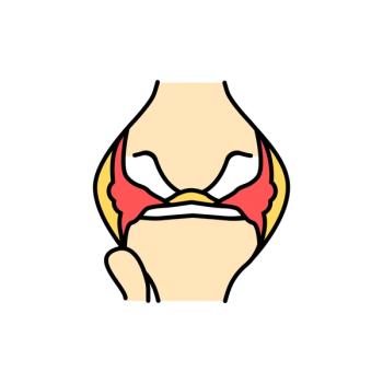 Juvenile Idiopathic Arthritis color line icon | Image Credit: © Backwoodsdesign - © Backwoodsdesign - stock.adobe.com.