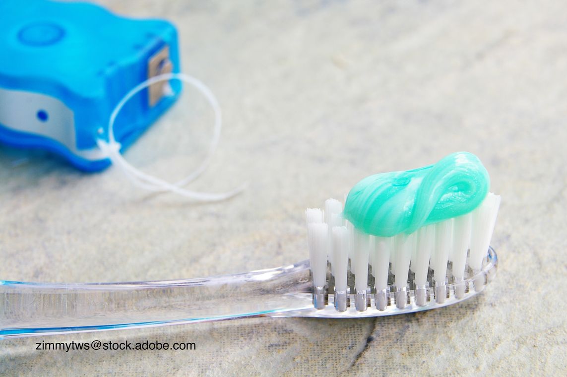 image of toothpaste and floss