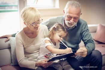 grandparents with child