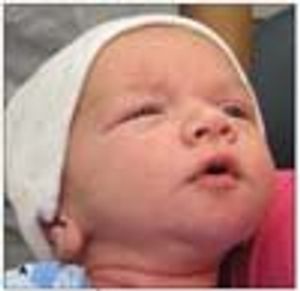 Baby Boy Cries With One Eye Open