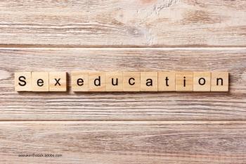 tiles spelling out sex education