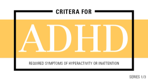 criteria for ADHD
