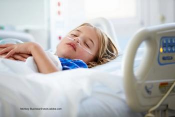 child in hospital