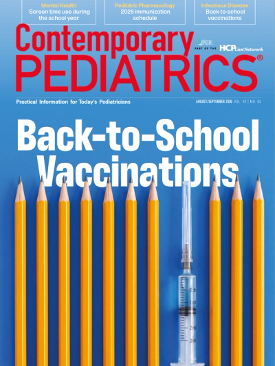 August/September 2026 Contemporary Pediatrics Cover