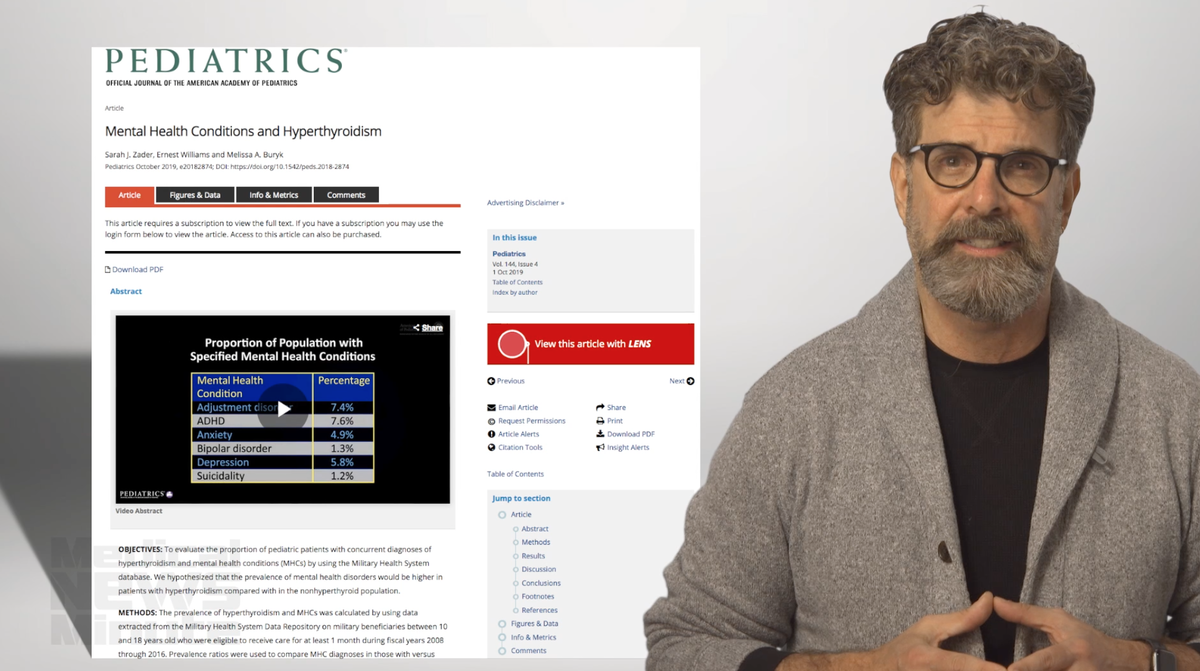 Dr. Bobby Lazarra discussing study in Pediatrics