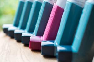 stock image of asthma inhalers