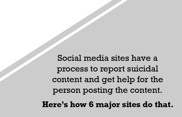 How social media responds to suicidal messages