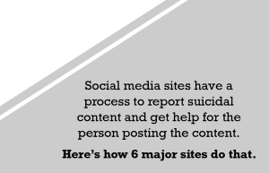 How social media responds to suicidal messages
