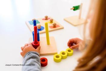 child demonstrating fine motor skills