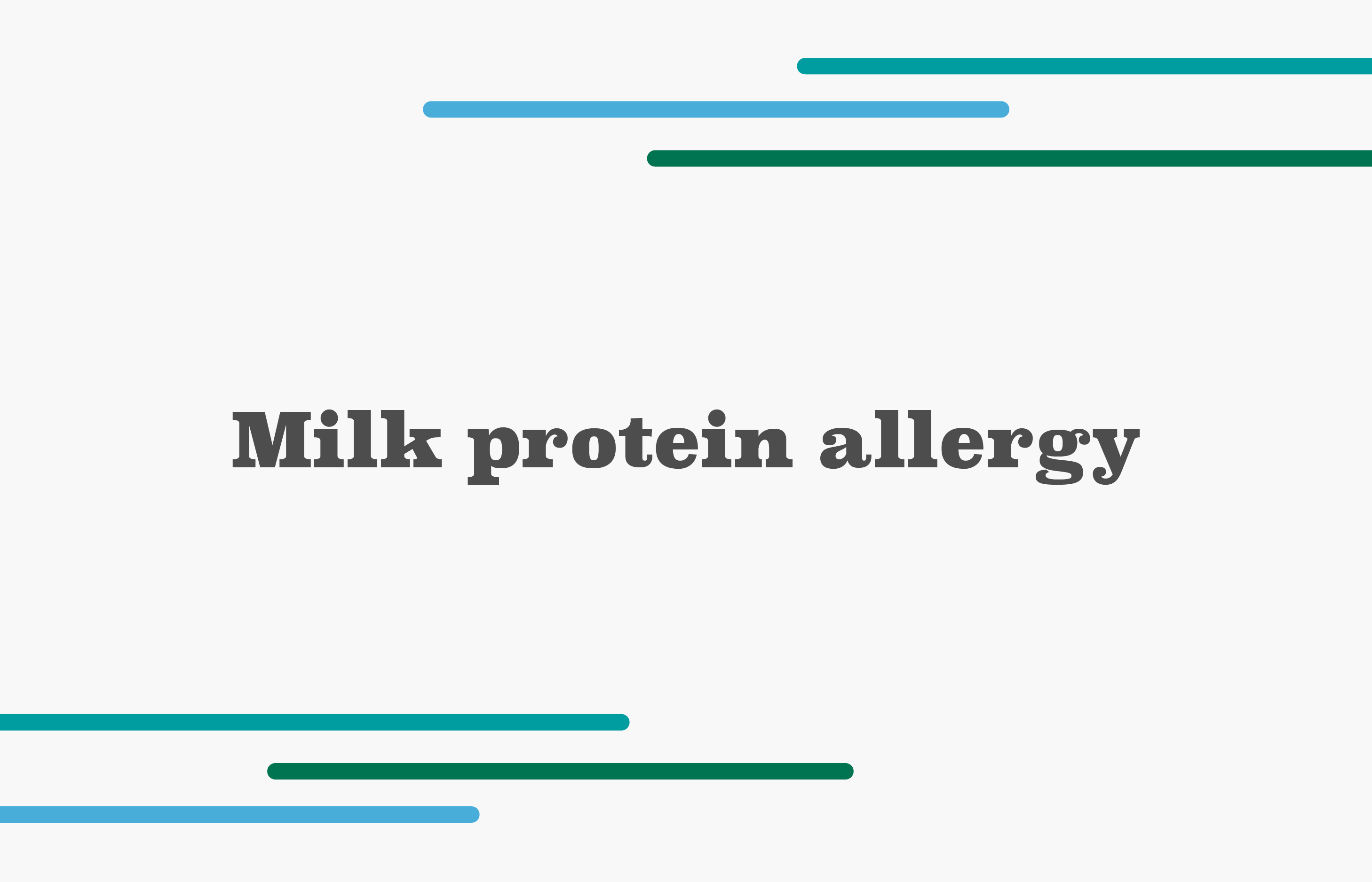 Milk protein allergy