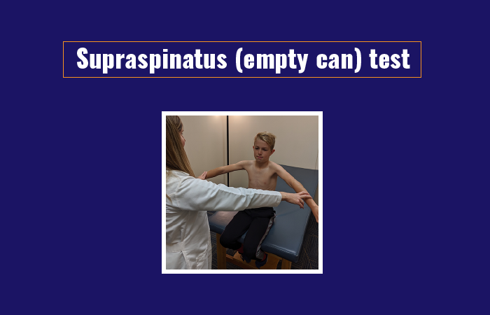 Supraspinatus (empty can) test