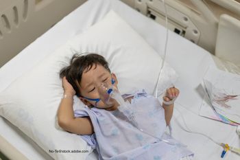 child in hospital