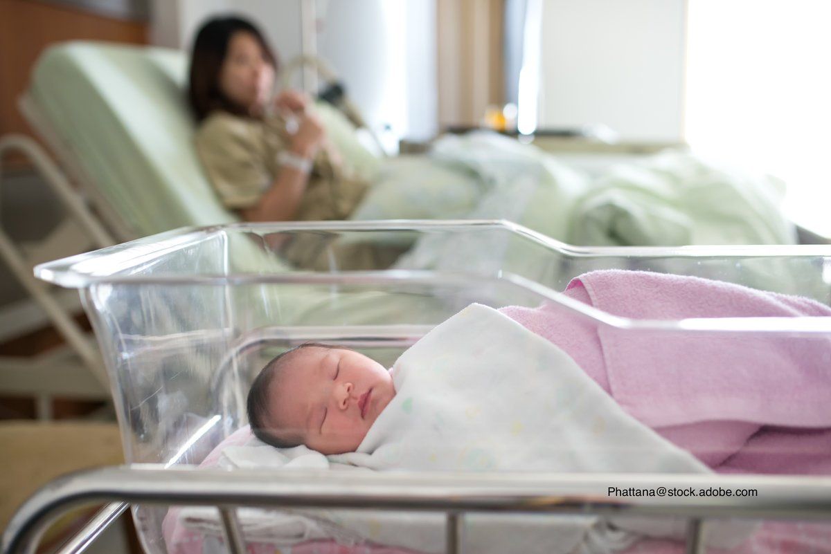 mother and child at the hospital