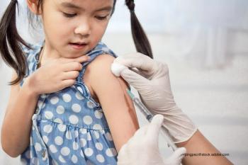 child getting a flu shot