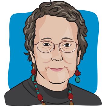 cartoon drawing of blogger and breast cancer survivor, Brenda Denzler