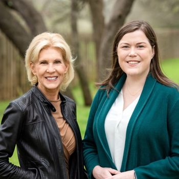 From left: MEREDITH R. COOPER, M.A., CCLS, LPC, and MEAGHAN MOONEY, B.S.N., RN, OSN PHOTOS BY ZACH BRIGHAM