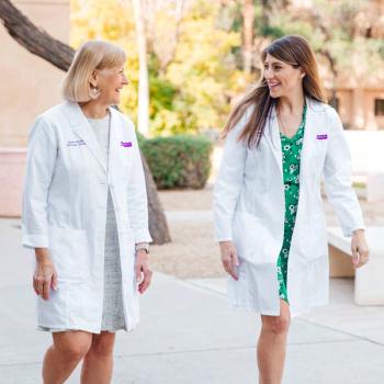 From left: GAYLE S. JAMESON, M.S.N, ACNP-BC, AOCN, and ERIN PIERCE, M.S.N., APRN, FNP-C; PHOTOS BY AZULA RAUN