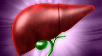 a drawing of a human liver