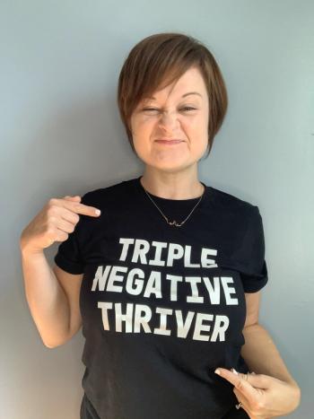 Kelly Thomas considers herself a triple-negative breast cancer thriver