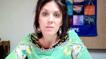 Beth Blakey speaking in an interview with CURE