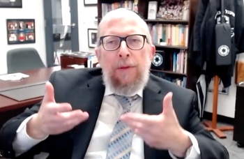 Rabbi G teaches a breathing exercise to manage cancer-related pain