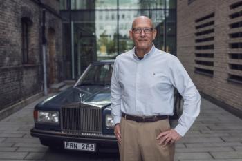 William S. Laird standing in front of a car |  Photo credit: Bernd Gustavsson