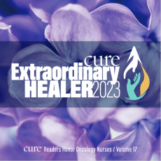Extraordinary Healer Vol. 17 cover, with purple flowers