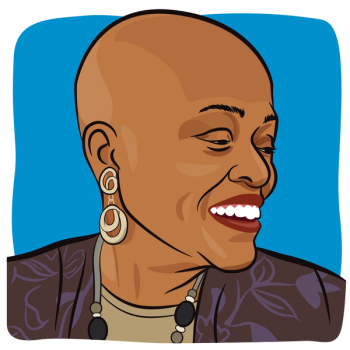cartoon drawing of blogger and gynecologic cancer survivor, Doris White