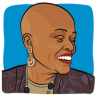 cartoon drawing of gynecologic cancer survivor and blogger, Doris White