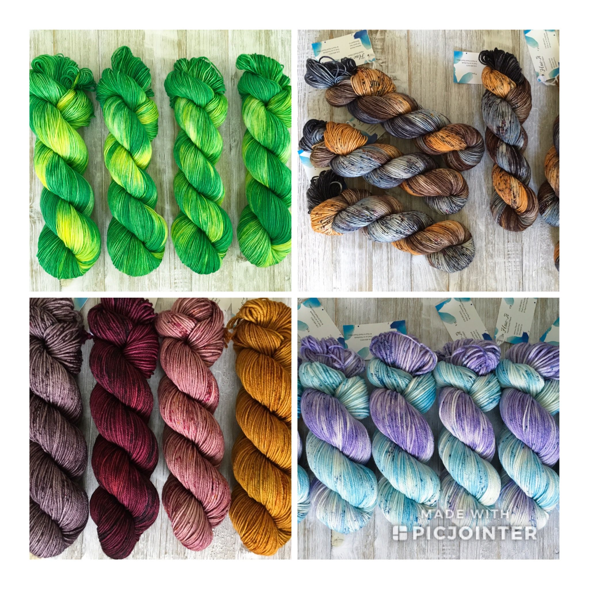 Hand dyed yarn