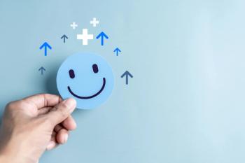 image of a smiley face in blue.