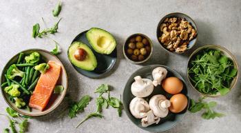 Image of an array of fresh and healthy food.