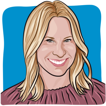 cartoon drawing of blogger and breast cancer survivor, Stephanie Landon