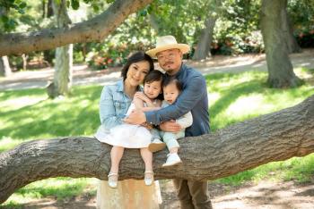 The Chong family. From left to right: Eugenia, Florence, Truman, Rich.