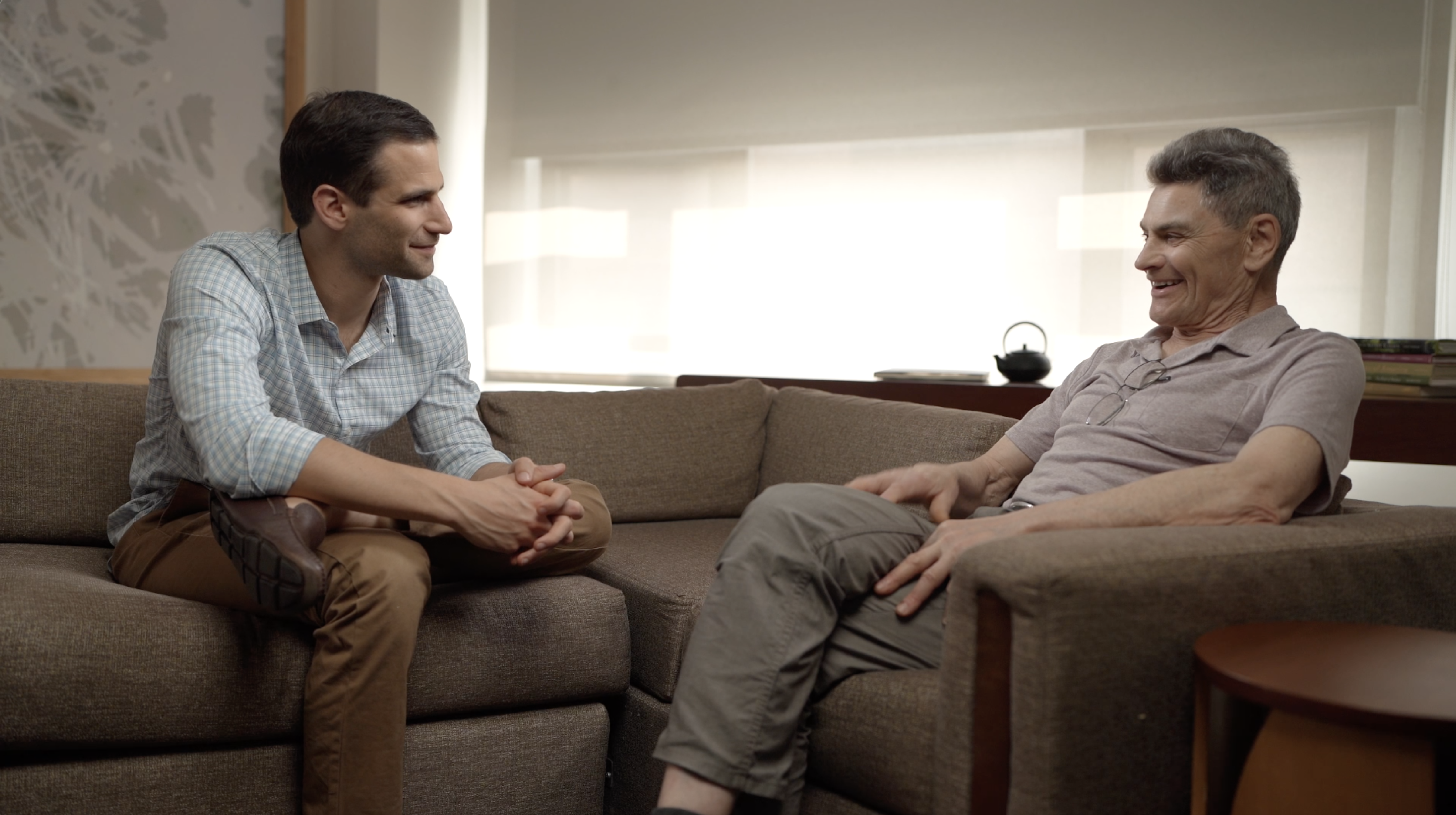 Mikhail Rubin (right) meets his donor, Matt Sakofs (left), who saved his life through stem cell donation
