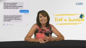 Image of sally, text a survivor.