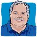 Cartoon drawing of blogger Joe Bullock