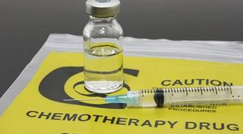chemotherapy vial and needle
