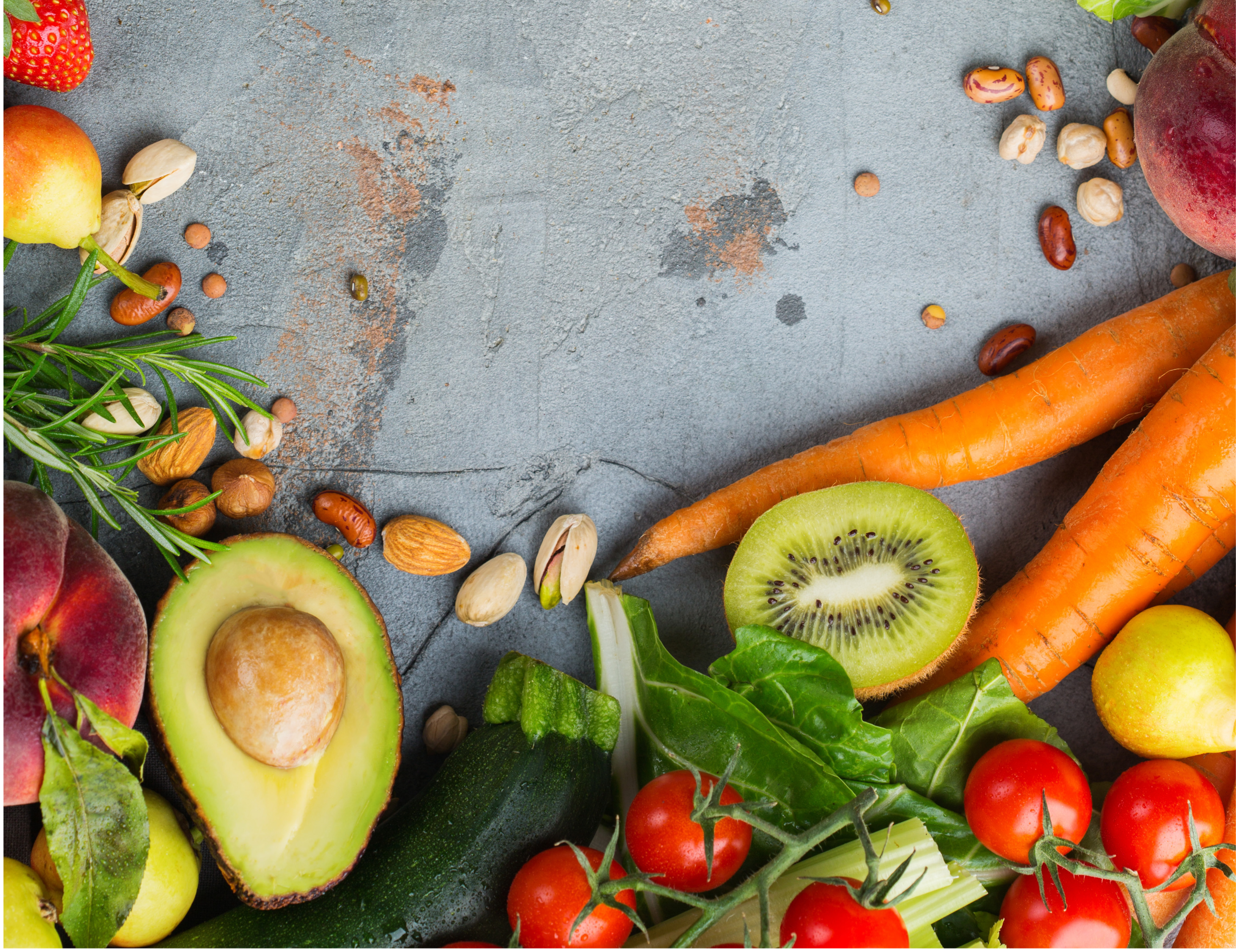 Healthy food for balanced alkaline diet concept | Image credit: © Aamulya - © John Doe - stock.adobe.com.