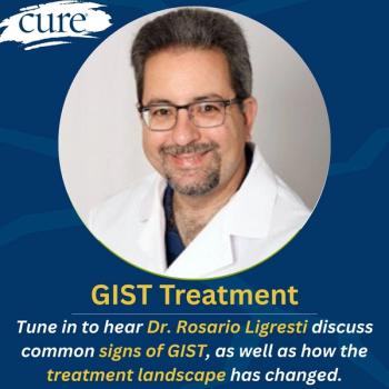 Dr. Rosario Ligresti discussed common signs and symptoms of GIST, as well as highlighted how the treatment landscape has changed.