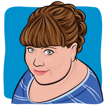 cartoon image of blogger and breast cancer survivor, Natasha Carlson