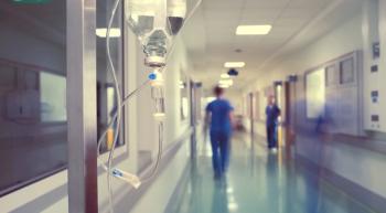 blurred image of a hospital hallway