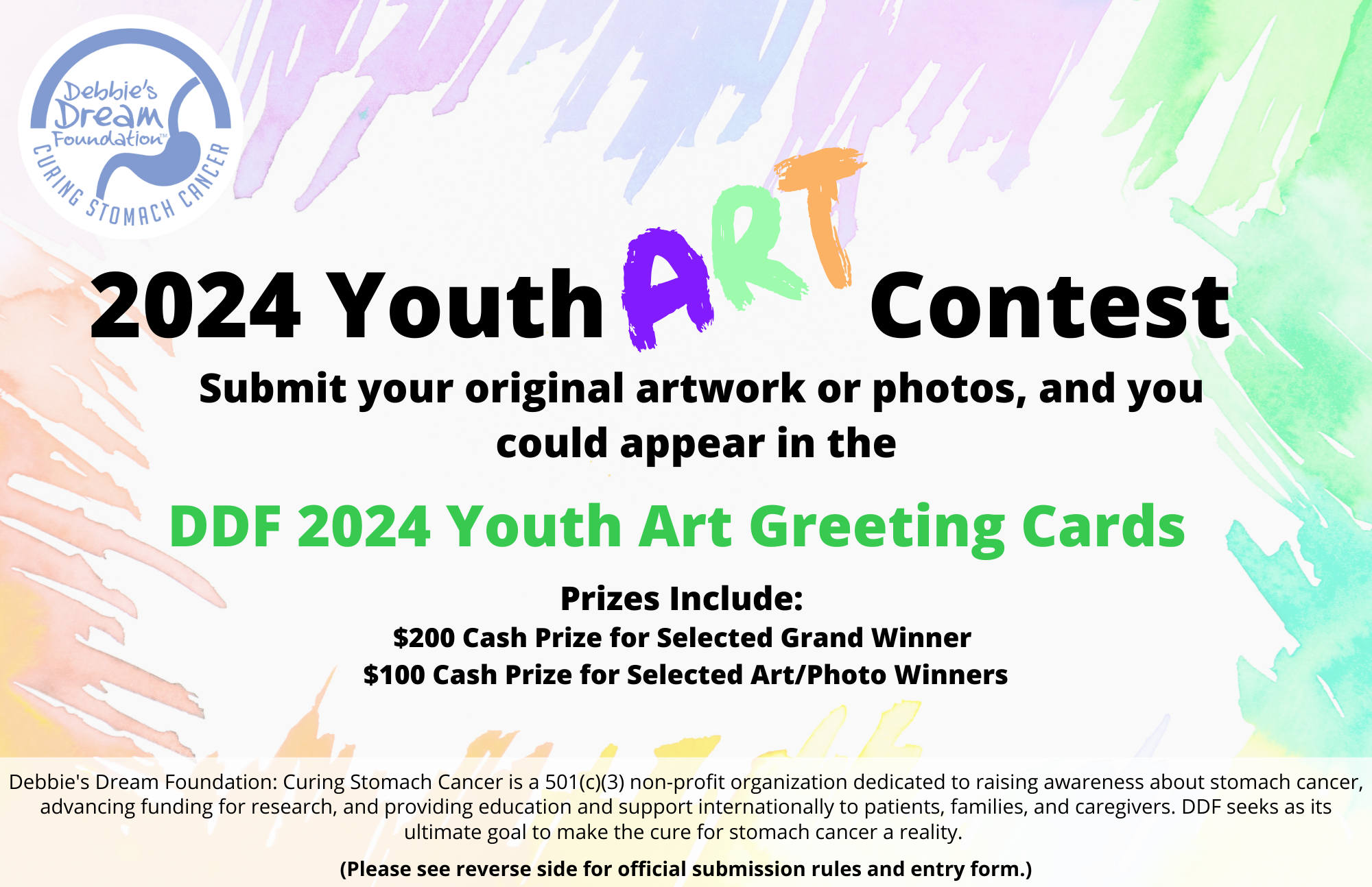 Debbie’s Dream Foundation: Curing Stomach Cancer Launches the 2024 Youth Art Contest: Igniting Young Minds Against Stomach Cancer